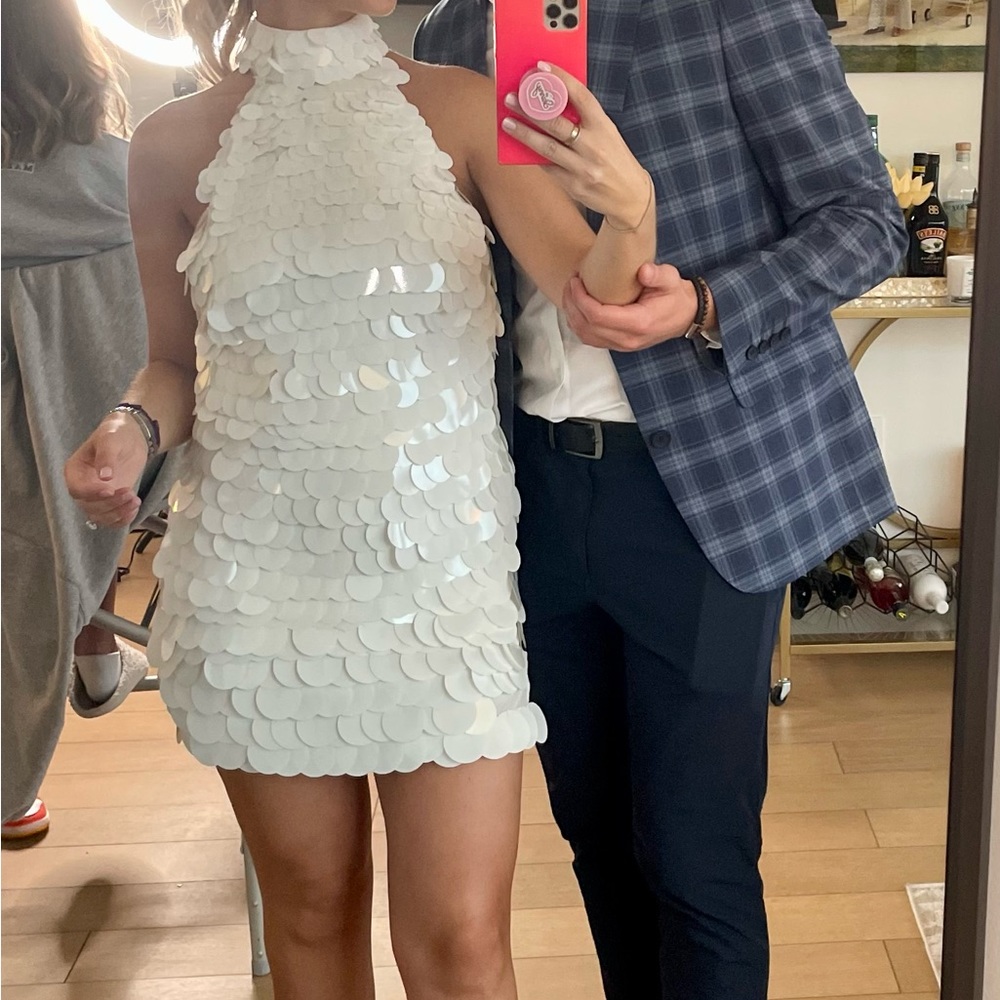 Asos disc party dress